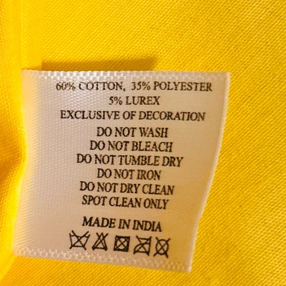 America & Beyond Beaded Lemon Jute Tote Bag - Picture 15 of 15